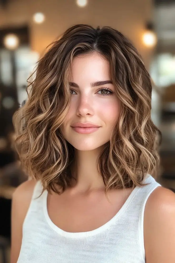 16 Idées de Coupes Mi Longues Dégradées à Essayer en 2025