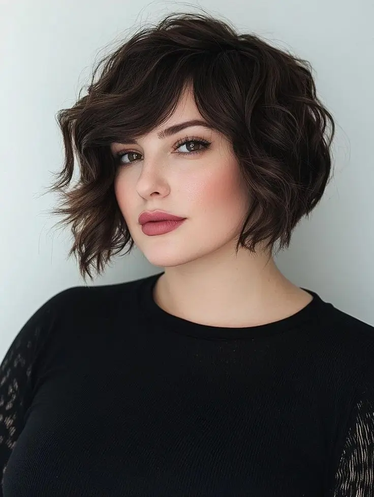 Les 17 meilleures coupes de cheveux 2025 pour visage rond et joufflu