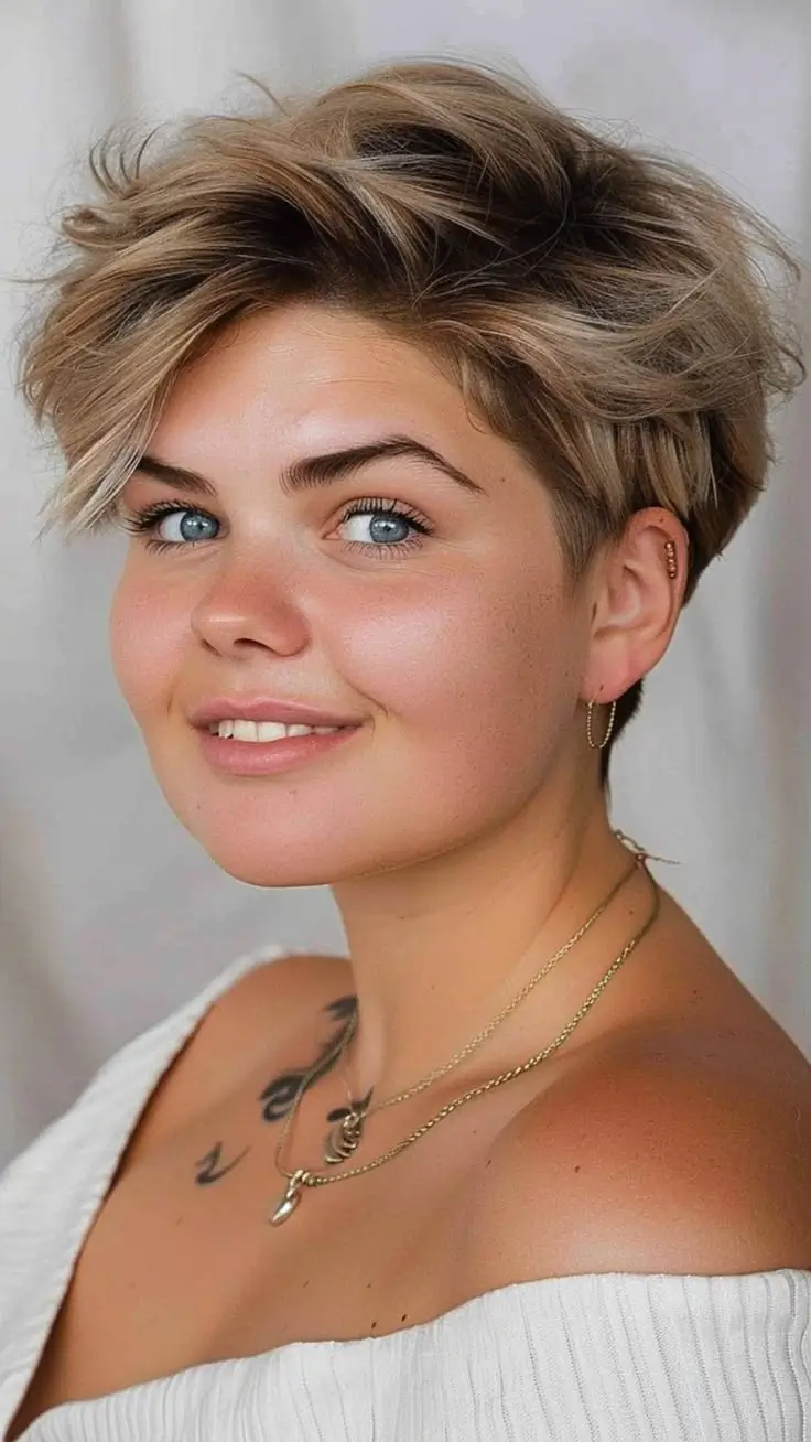 Les 17 meilleures coupes de cheveux 2025 pour visage rond et joufflu