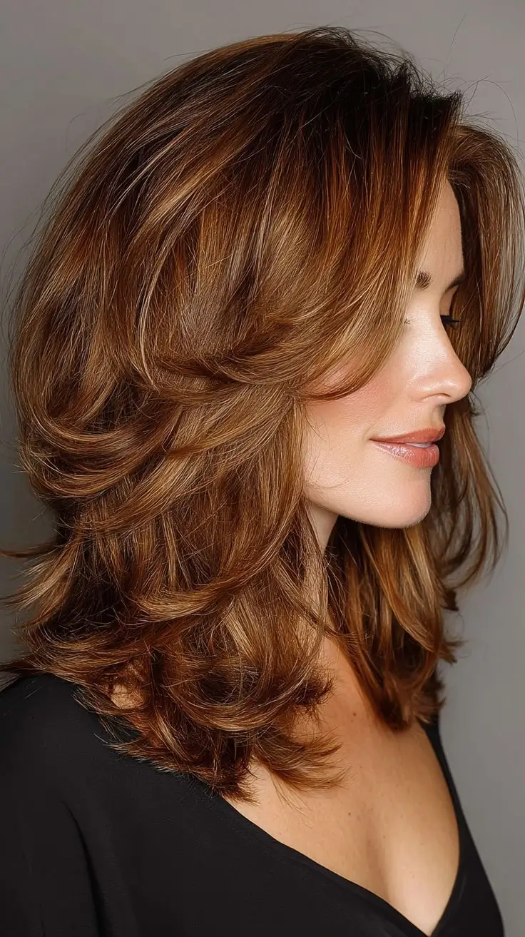 16 Idées Inspirantes de Coupes Mi-Longues Dégradées Effilées