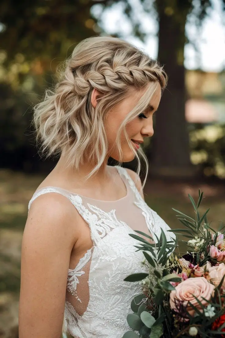 16 Idées de Coiffure Mariage pour Cheveux Courts : Élégance & Style