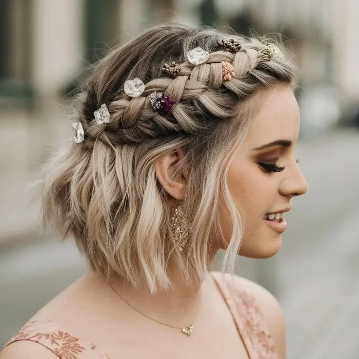 16 Idées de Coiffure Mariage pour Cheveux Courts : Élégance & Style