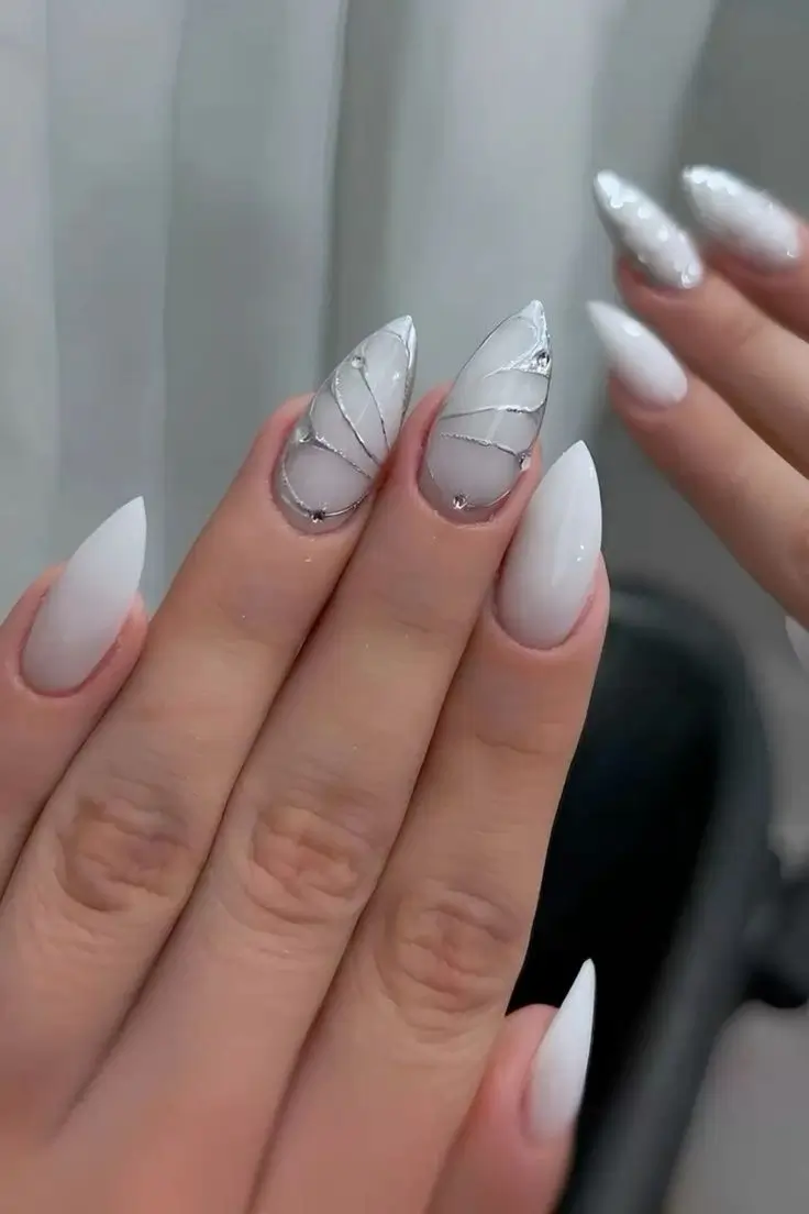 19 Idées Inspirantes d’Ongles Blancs pour Être Tendance en 2025