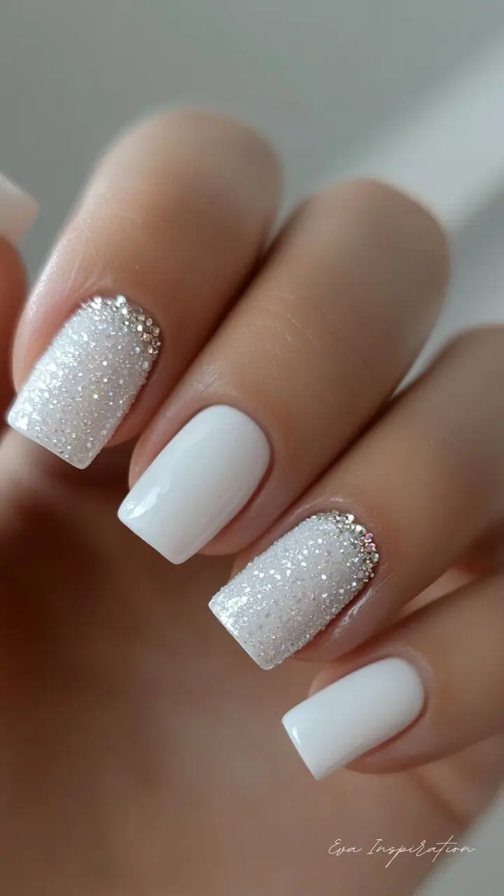 19 Idées Inspirantes d’Ongles Blancs pour Être Tendance en 2025