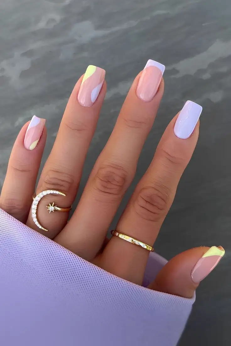 17 Idées d’Ongles Pastel en Gel à Adopter cet Été