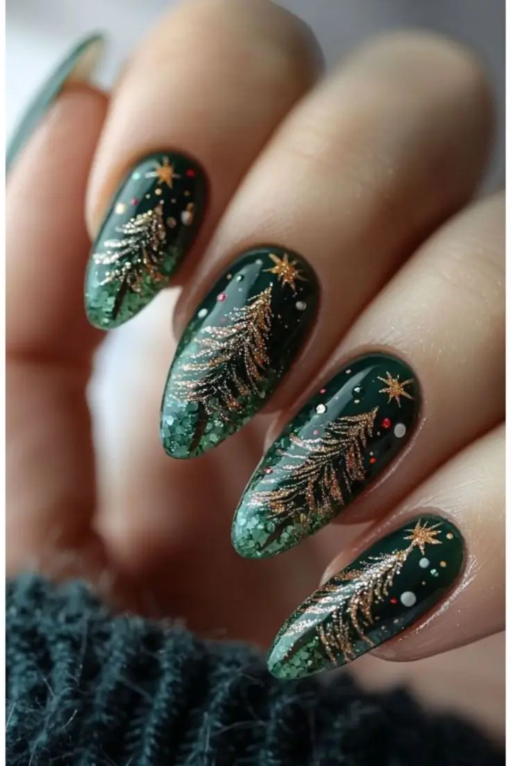 16 Idées de Pose d’Ongles pour un Noël 2025 Féérique